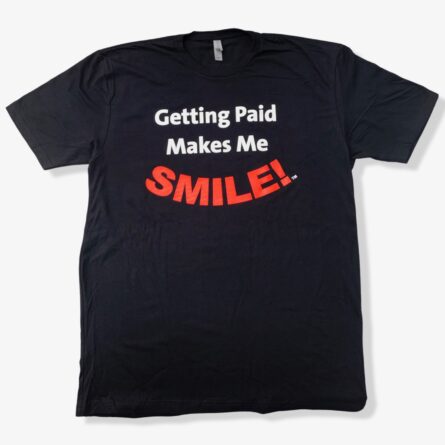 getting paid makes me smile