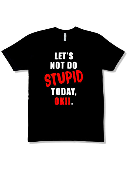 Let's Not Do Stupid Today T-Shirt - Image 1